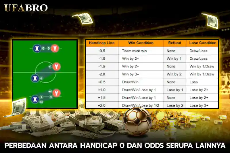 Perbedaan antara handicap 0 dan Odds Serupa Lainnya